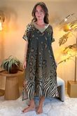 Made in Italy Roza T Shirt Dress Animal Ombre
